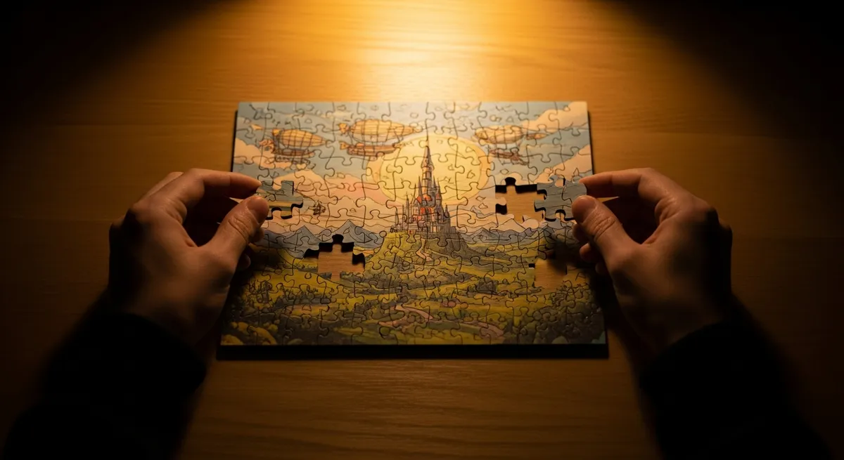 Thinking Process & Drafts:** * **Initial thought (visual + connection):